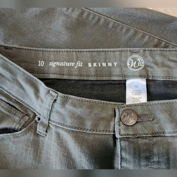Westport Jeans | Size 10 | Skinny fit | dark gray / green - Picture 3 of 4